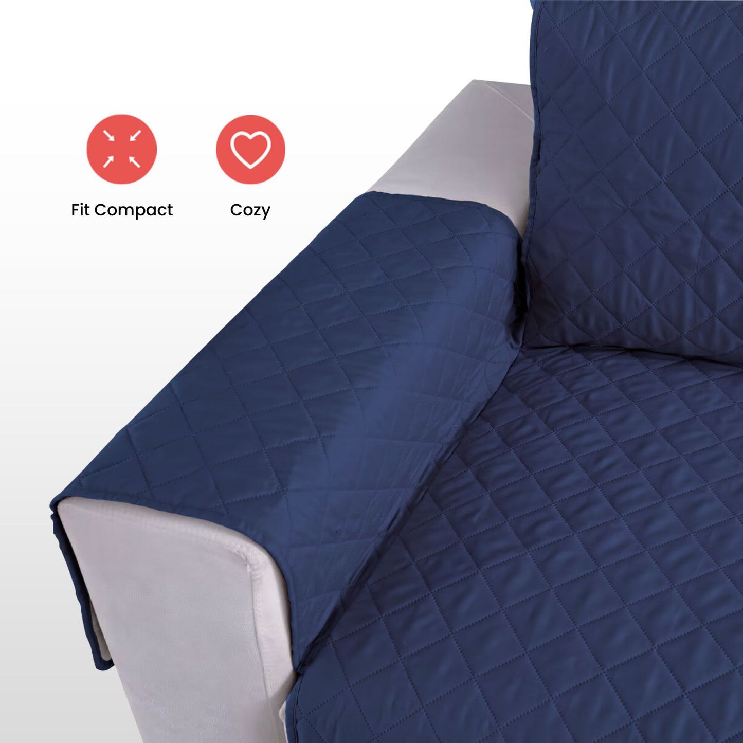 FLOOFI Pet Sofa Cover 3 Seat (Blue) FI-PSC-109-SMT