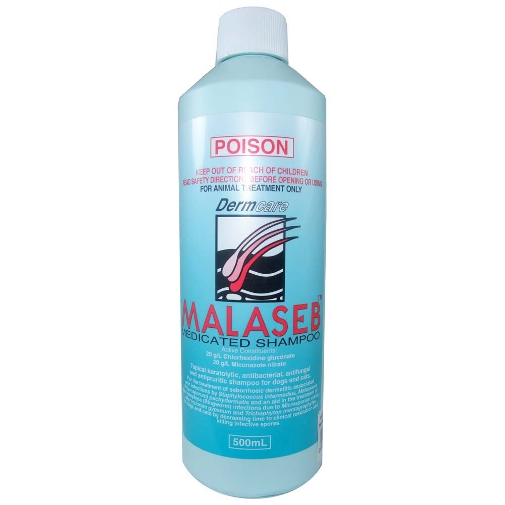 Malaseb Medicated Pet Shampoo & Antifungal Treatment for Cats & Dogs - 1 litre 500mL