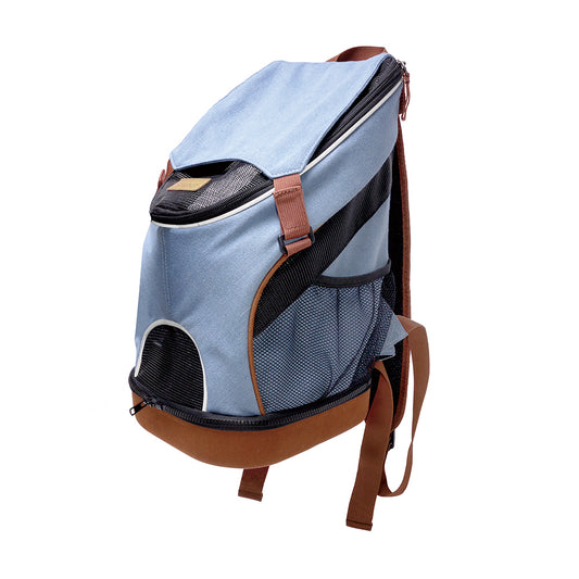 Denim Fun Lightweight Pet Backpack by Ibiyaya - New & Improved