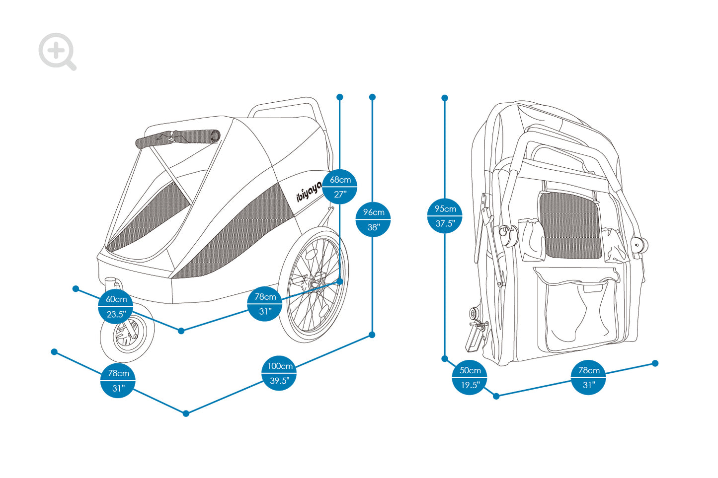 The Hercules Heavy Duty Pro Pet Stroller 2.0 by Ibiyaya