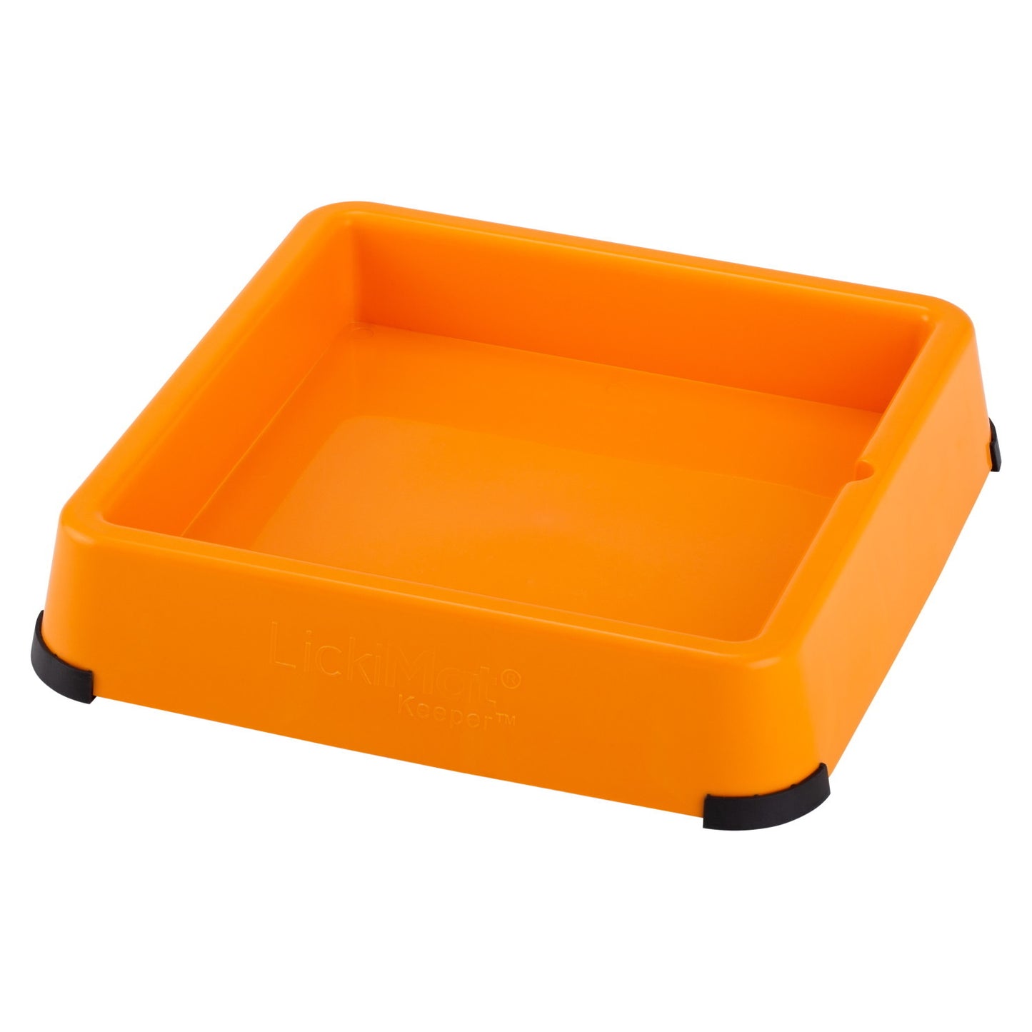 The Keeper Lickmat Pad Holder for Standard Size Lickimats - Orange