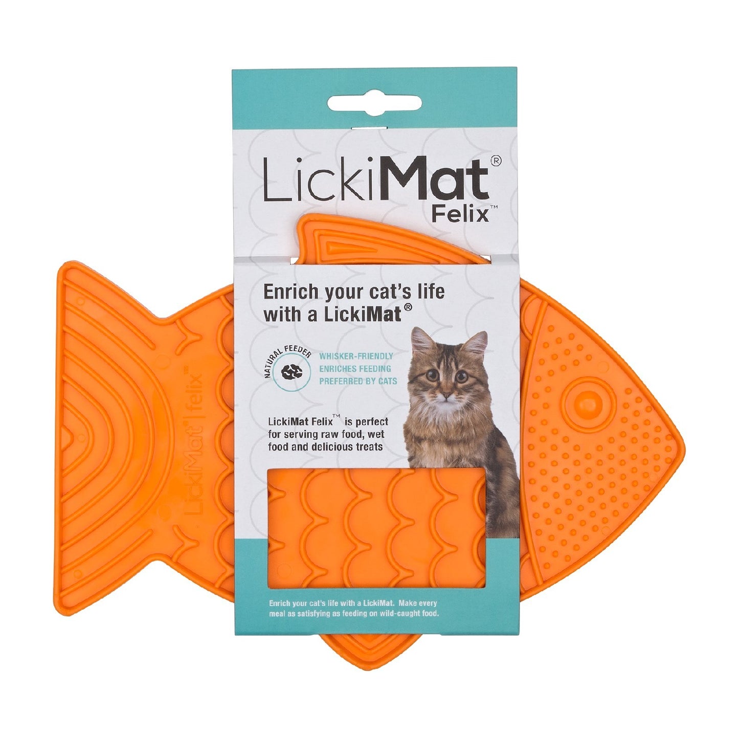 LickiMat Felix Slow Food Bowl for Cats - Green