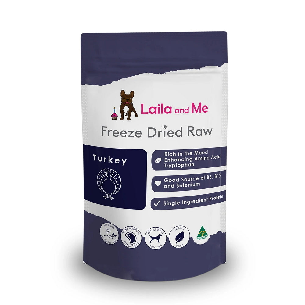 Laila & Me Freeze Dried Australian Turkey Cat & Dog Treats 60g