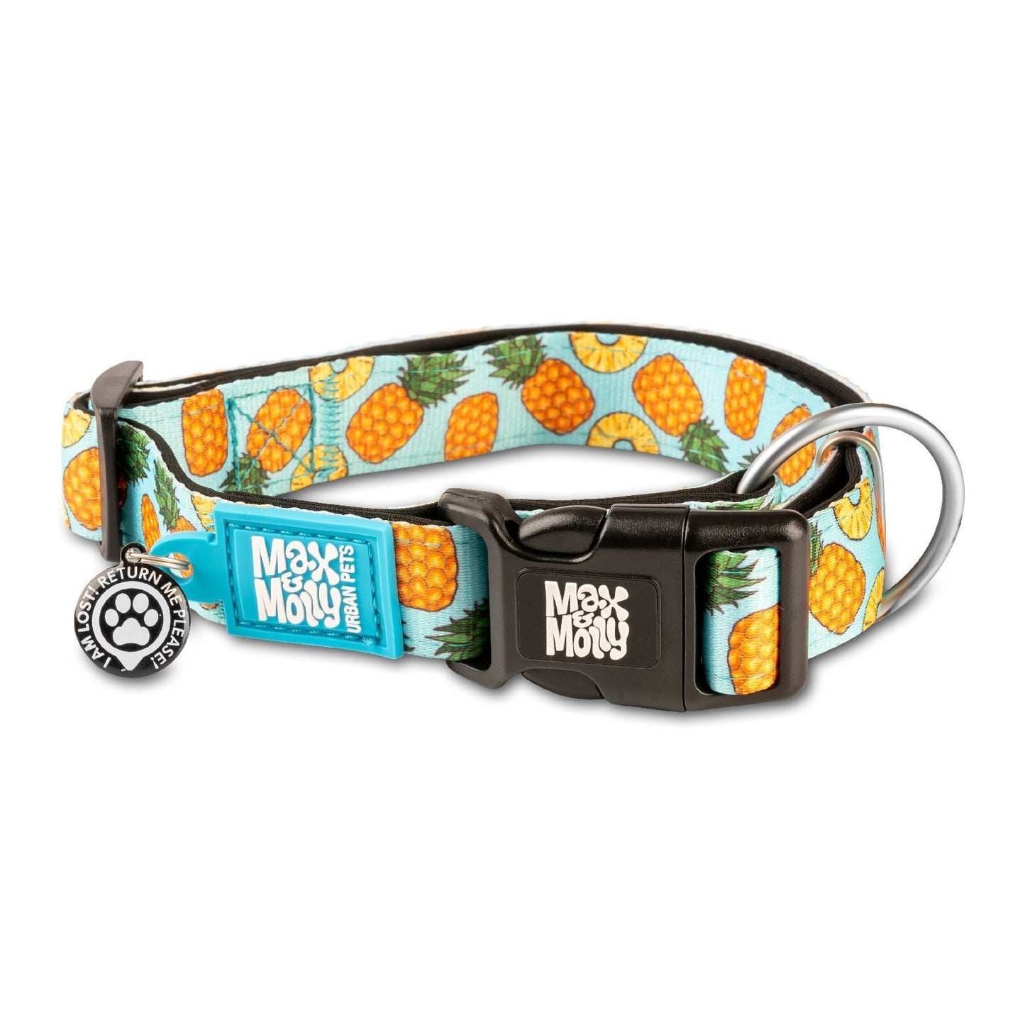 Max & Molly Smart ID Dog Collar - Sweet Pineapple - Small