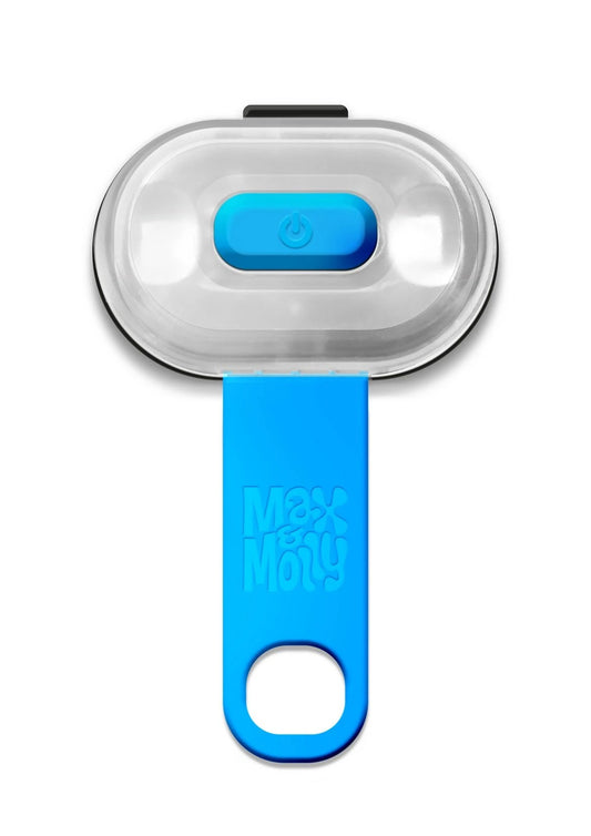 Max & Molly Matrix Ultra LED Harness/Collar Safety light- Sky Blue