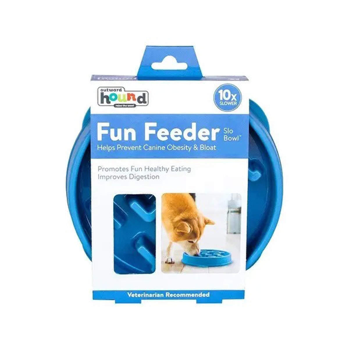 Fun Feeder Notch Blue - Large by Outward Hound