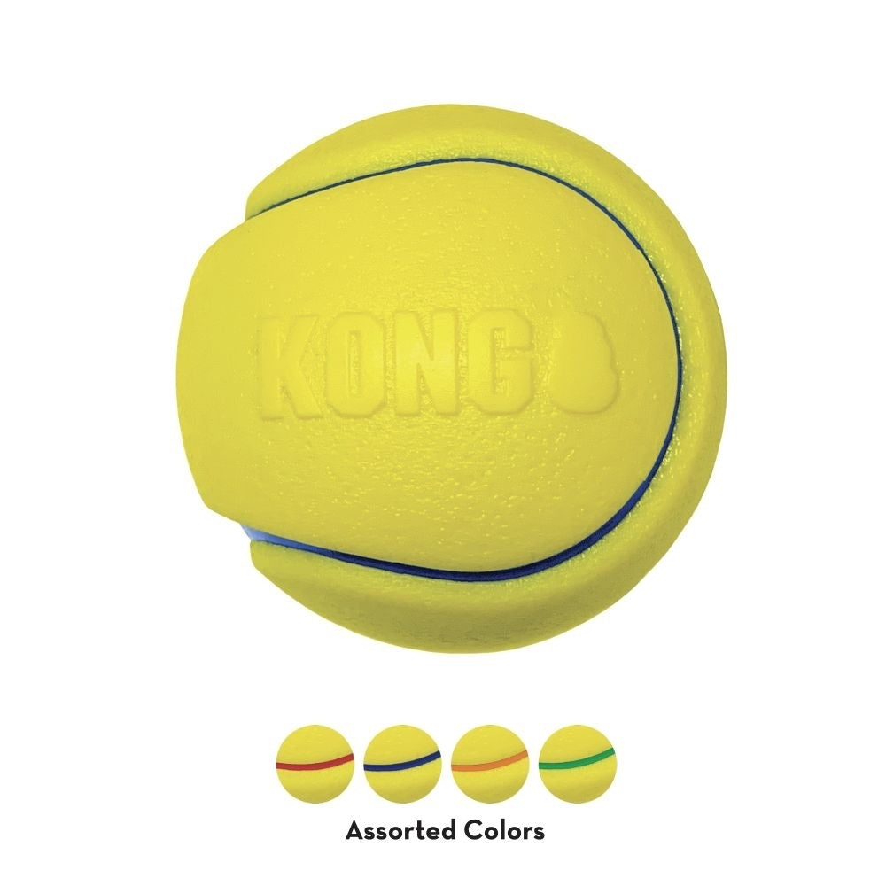 KONG Squeezz Durable Non-Tox Squeaker Ball Dog Toy - Large