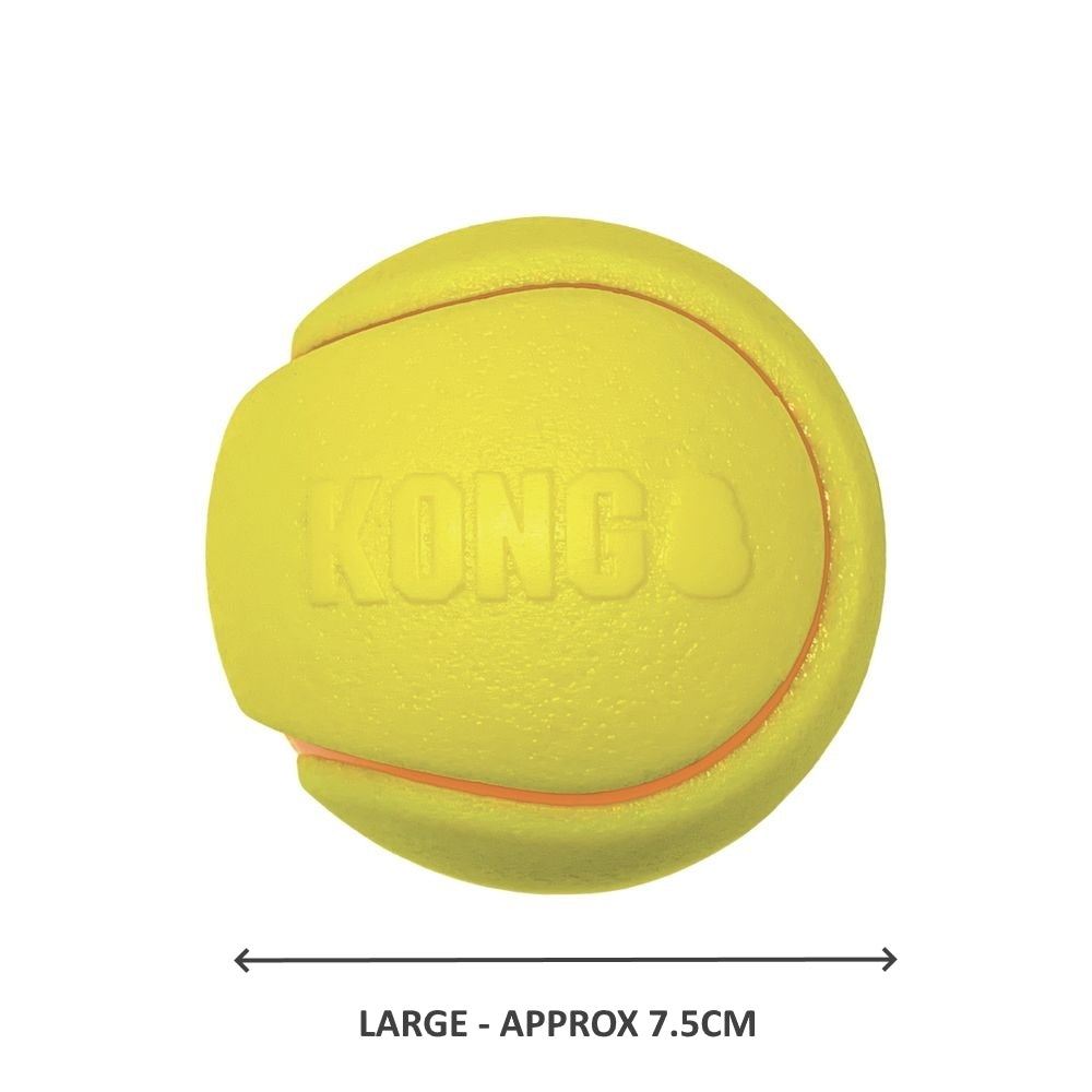 KONG Squeezz Durable Non-Tox Squeaker Ball Dog Toy - Medium