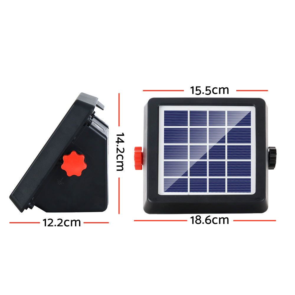 Giantz 4km Electric Fence Energiser Solar Energizer Charger Farm Animal 0.13J