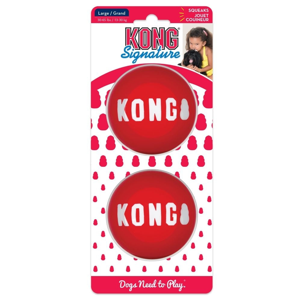 KONG Signature Balls 2-Pk Lg