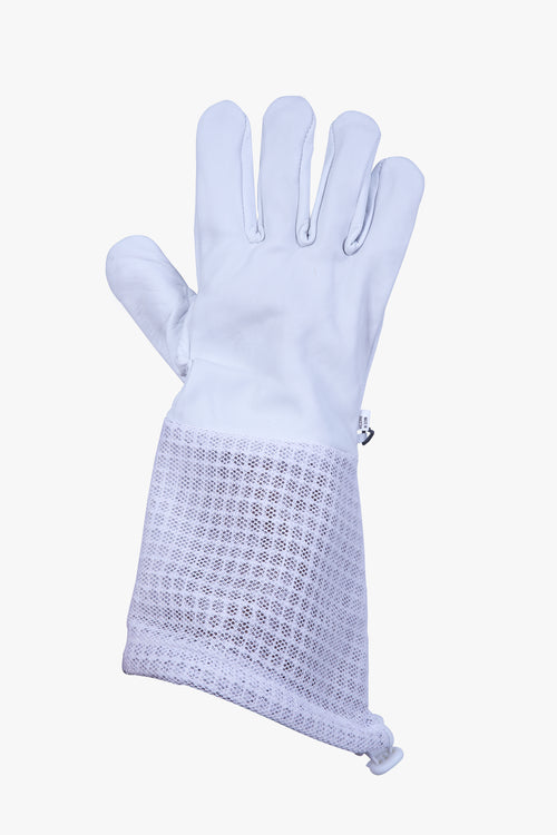 Beekeeping Bee Gloves Goat Skin 3 Mesh Ventilated Gloves-M