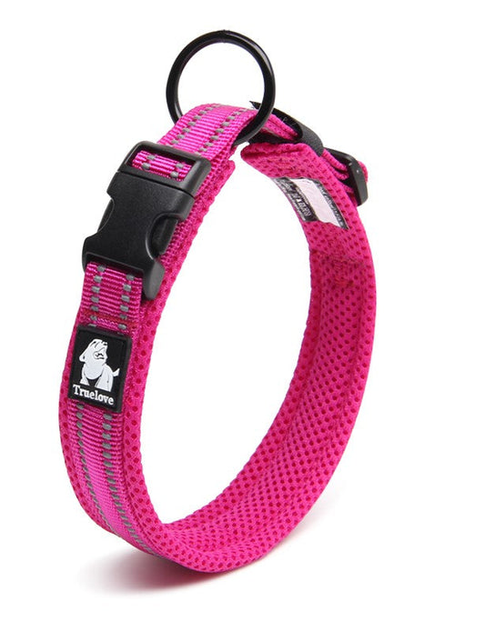 Heavy Duty Reflective Collar Pink M