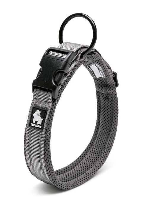 Heavy Duty Reflective Collar Grey L