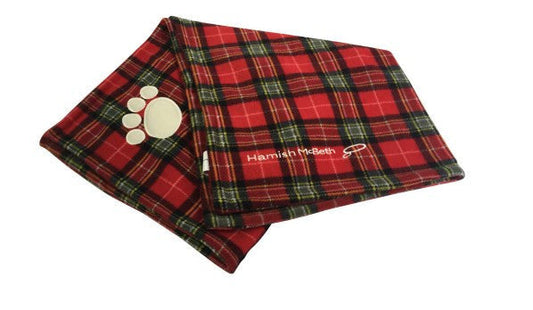 Red Tartan Dog Blanket