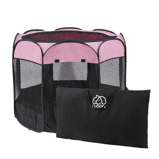 Floofi Oxford Playpen (120cm Pink) FI-PP-100-XR