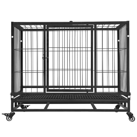 Floofi Dog Cage 32" (with wheels) FI-PC-130-XD