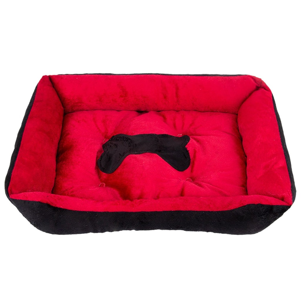 Floofi Pet Bed Bone (XXS Red) - PT-PB-164-QQQ