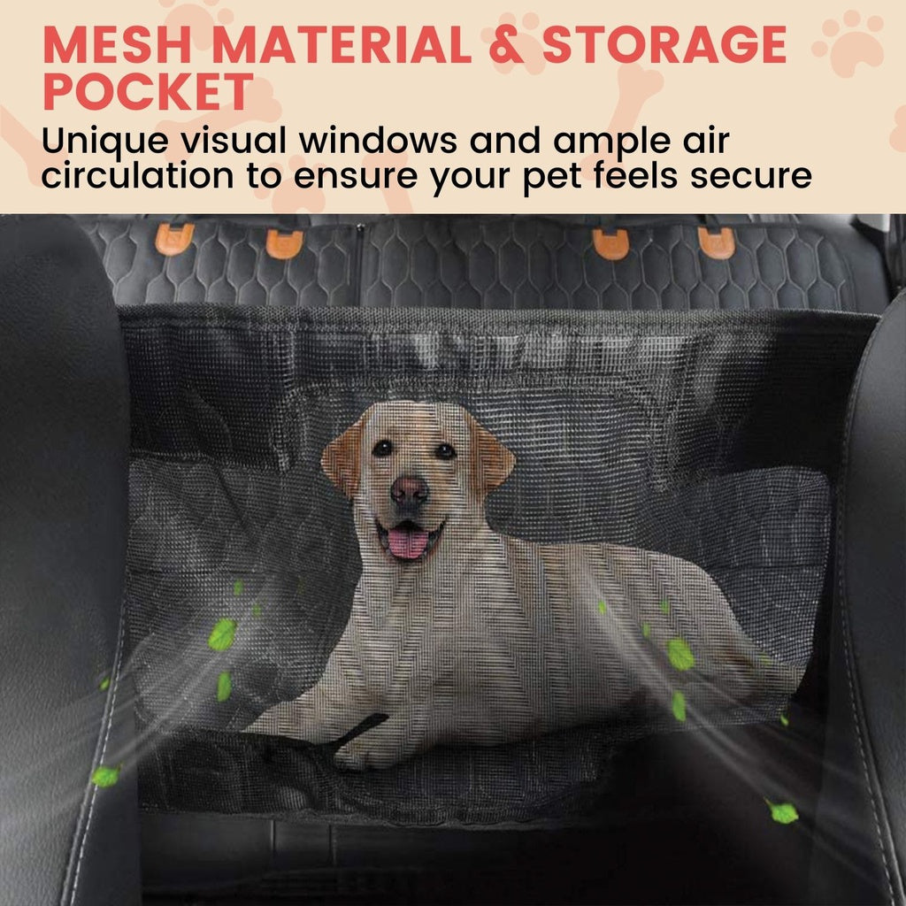 Floofi Pet Car Back Seat Cover Waterproof Safety -