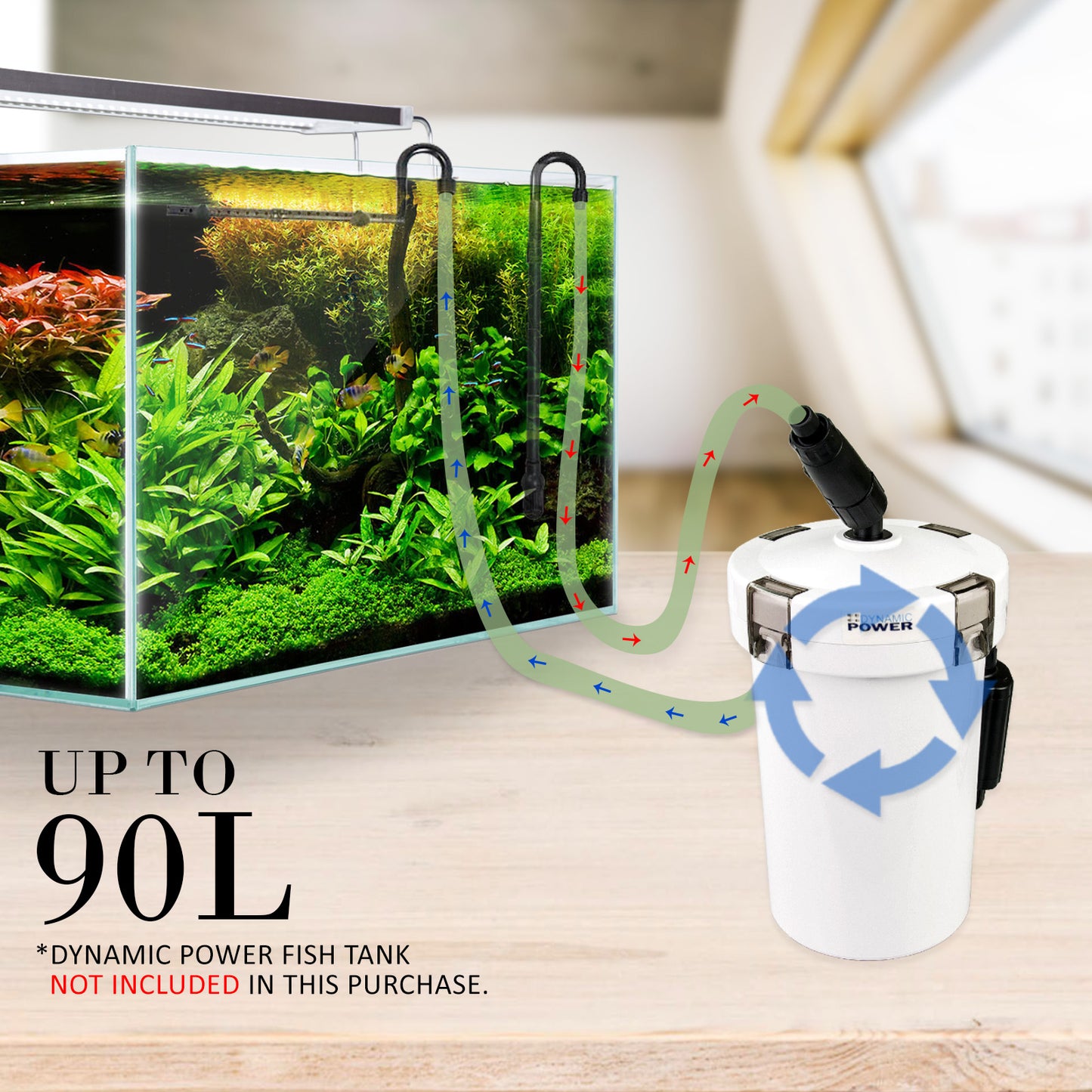 Aquarium External Canister Filter 400L/H