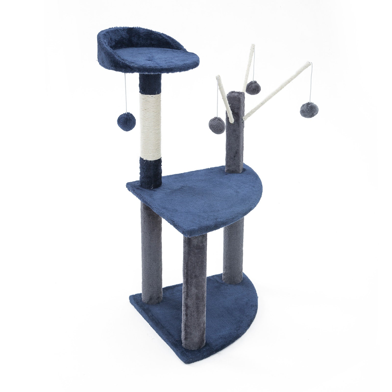 Paw Mate 96cm Blue Cat Tree Luna Multi Level Scratcher