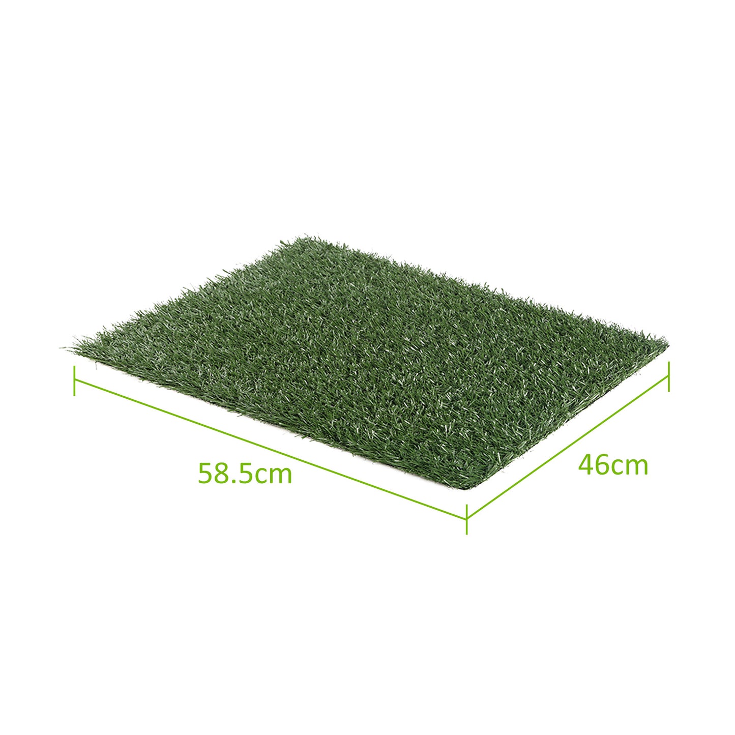 1 Grass Mat 58.5cm x 46cm for Pet Dog Potty Tray Training Toilet