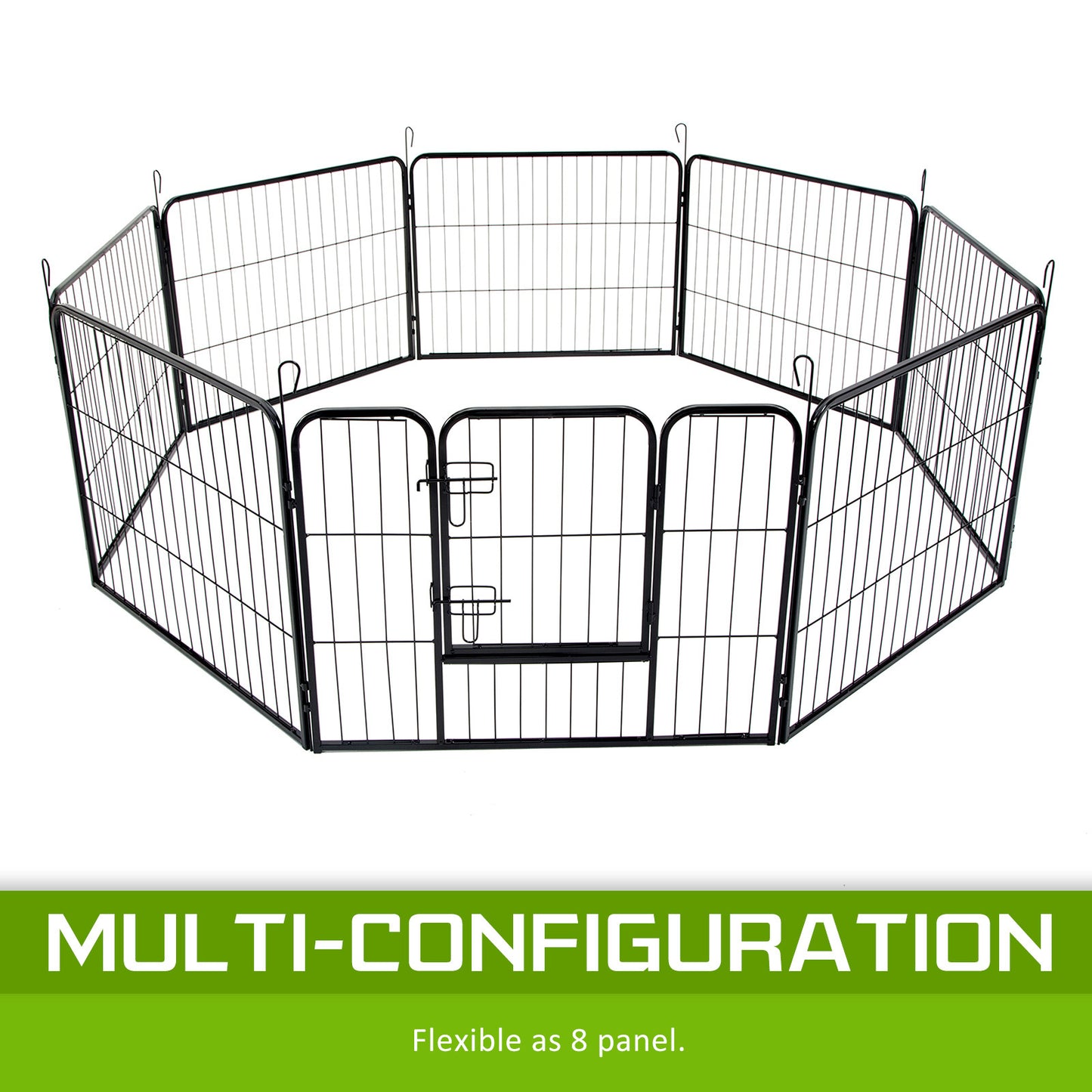 Pet Playpen Heavy Duty Foldable Dog Cage 8 Panel 32in