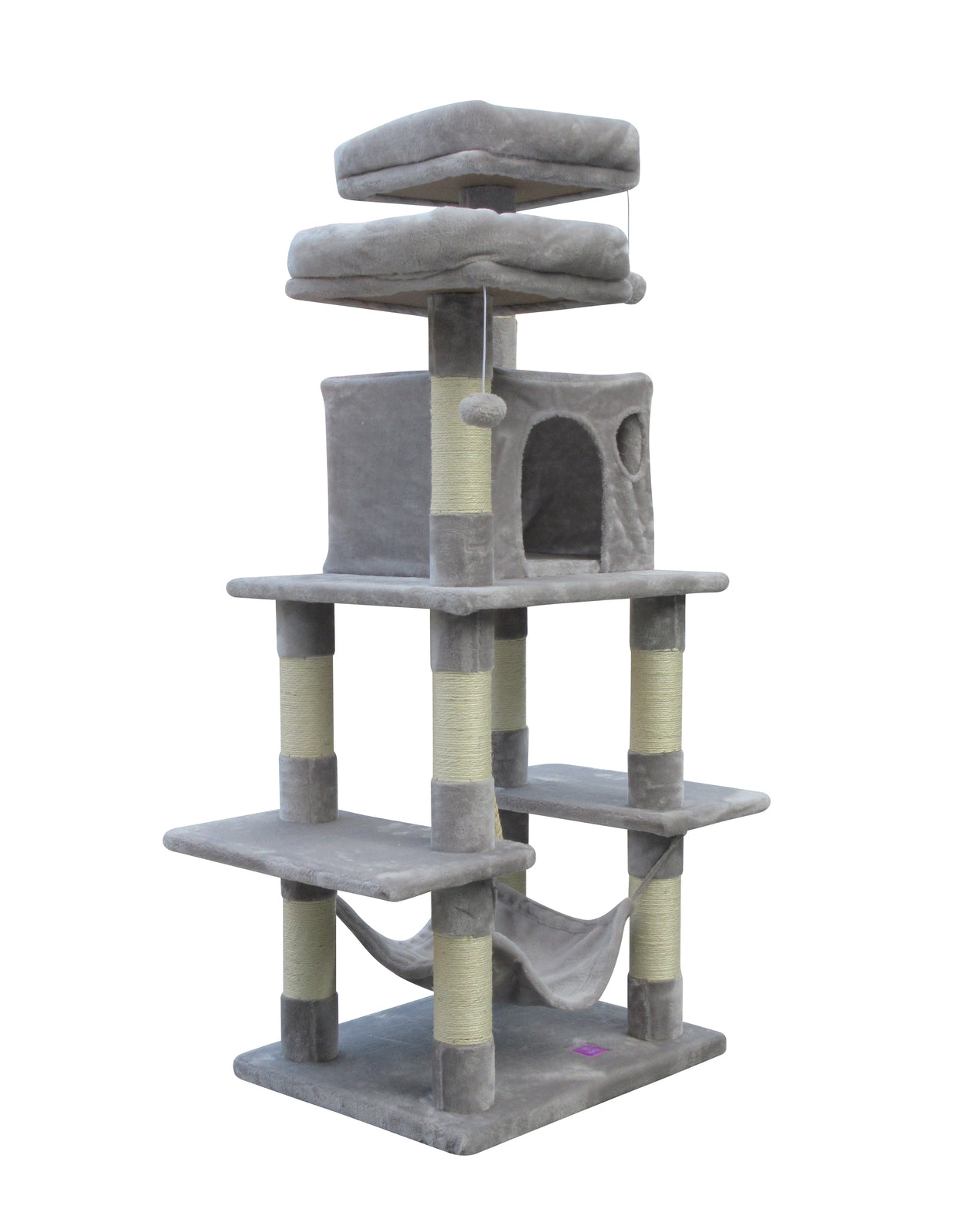 YES4PETS 145 cm Cat Scratching Post Tree Scratcher Pole-Little Grey