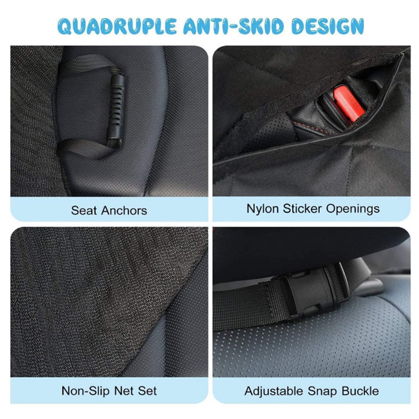 Pet Car Seat Cover Hammock Anti-skid Protective Pad Waterproof Cat and Dog Back Seat