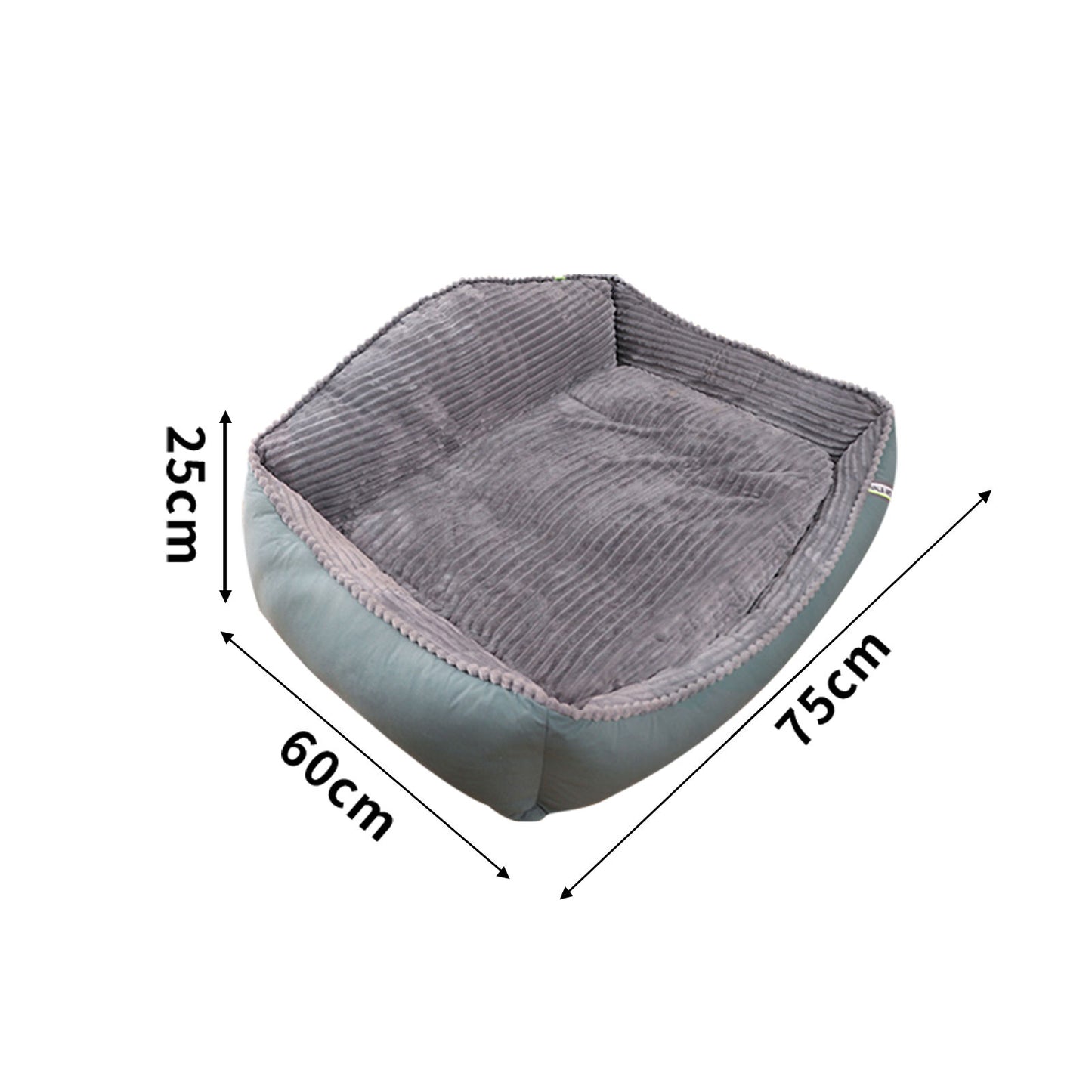 Large Pet Dog Bed Soft Warm Removable Washable High Back Mattress Puppy Mat M