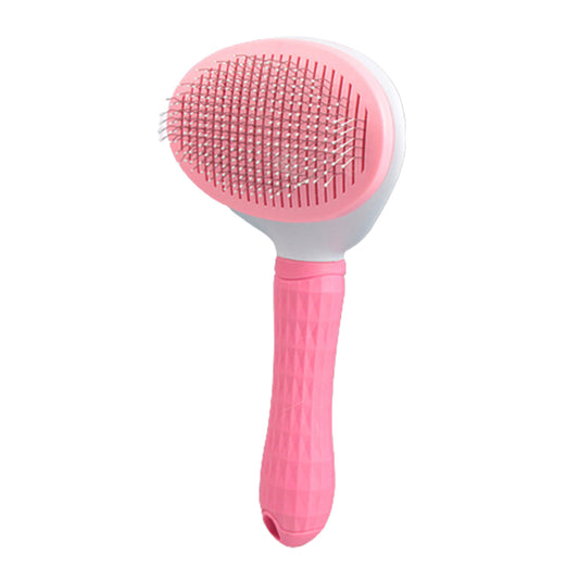 Pawfriends Pet Dog Cat Round Head Grooming Comb Brush Tool Gently Removes Loose Knots Mats