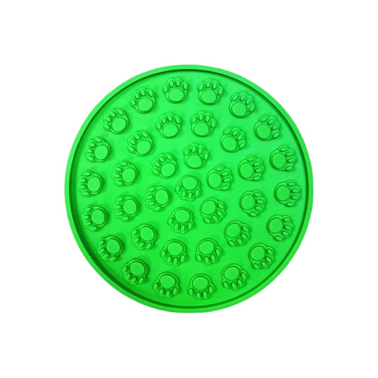 Pawfriends Silicone Dog Cat Pet Licking Pad Anti-Anxiety Slow-Feeding Licking Pad Green