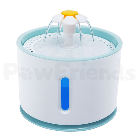 Pawfriends Pet Dog Cat Water Bowl No Spill Slow Feeder Dispenser Pet Water Feeder Blue