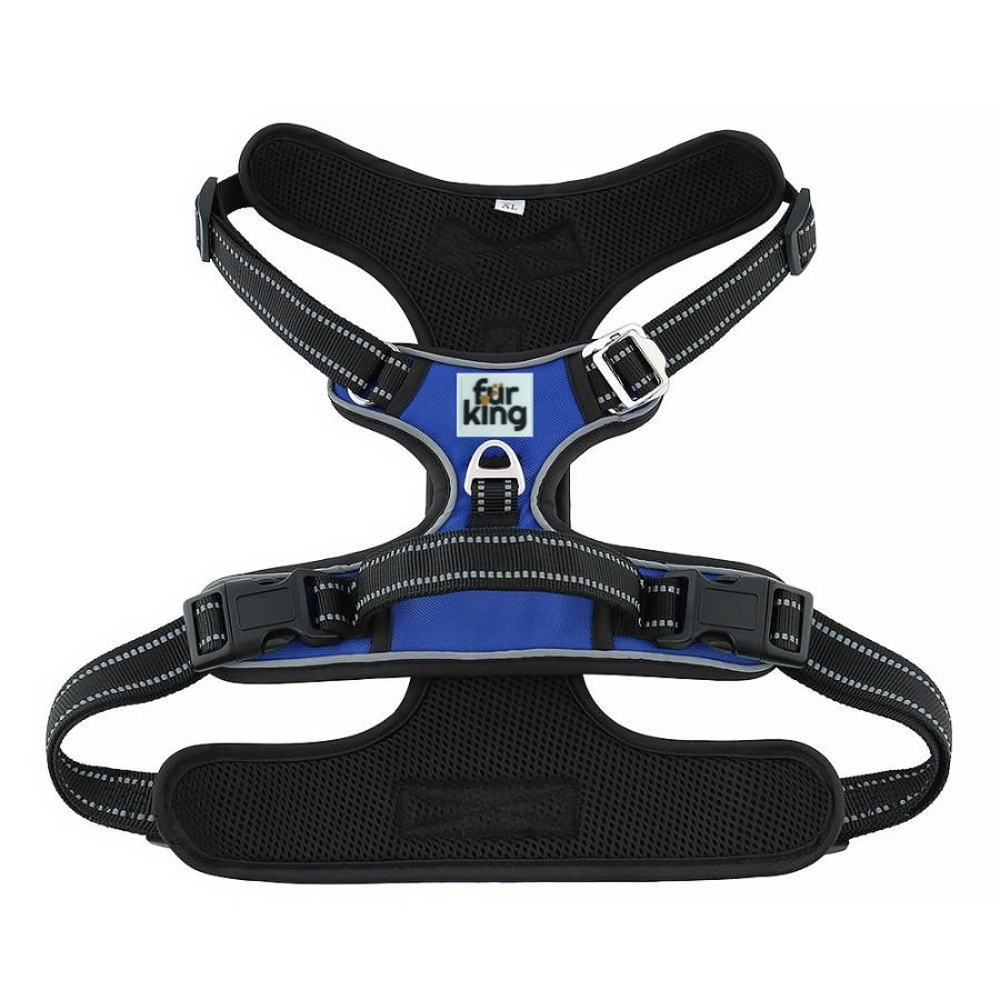 Fur King Ultimate No Pull Dog Harness - Medium - Blue