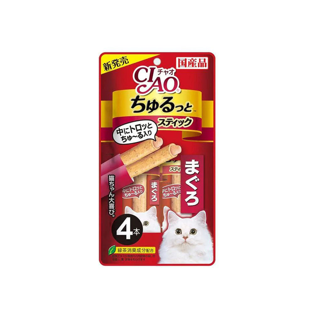 CIAO Churu Rolls Cat Wet Treat Tuna Flavour- 12G X 4 CS-121 X6