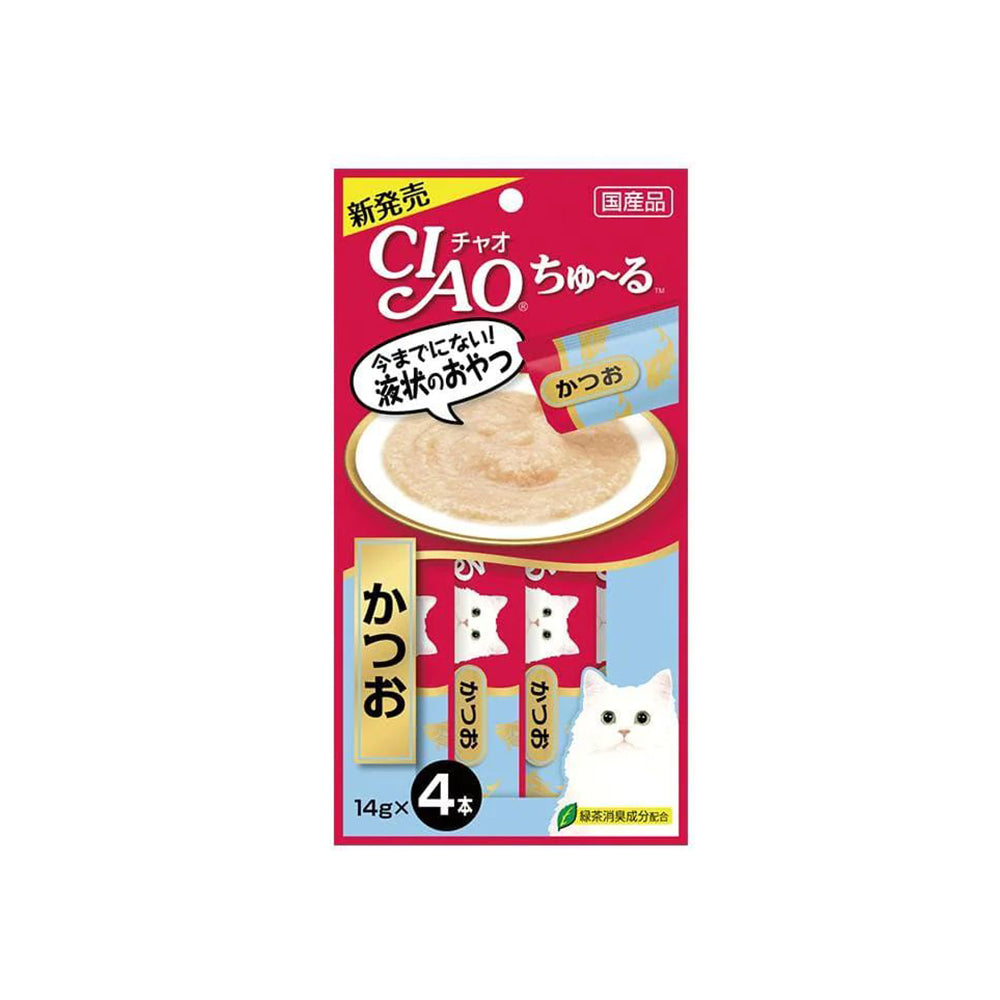 CIAO Churu Puree Cat Wet Treat -Tuna (Skipjack)- 14G X 4 SC-72 X6