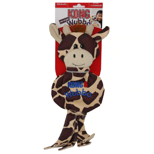 3 x KONG Wubba No Stuff Dog Toy - Giraffe