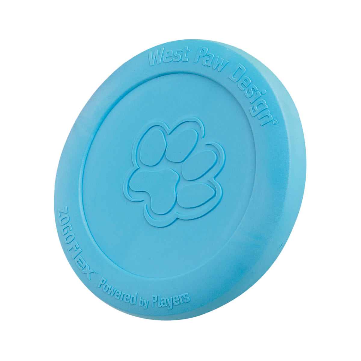 West Paw Zisc Flying Disc Fetch Dog Toy - Small - Blue