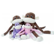 Spencer the Crinkle Monkey - Purple by Zippy Paws