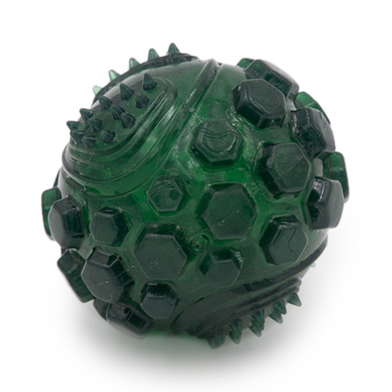 Holiday ZippyTuff Squeaker Ball - Green Small