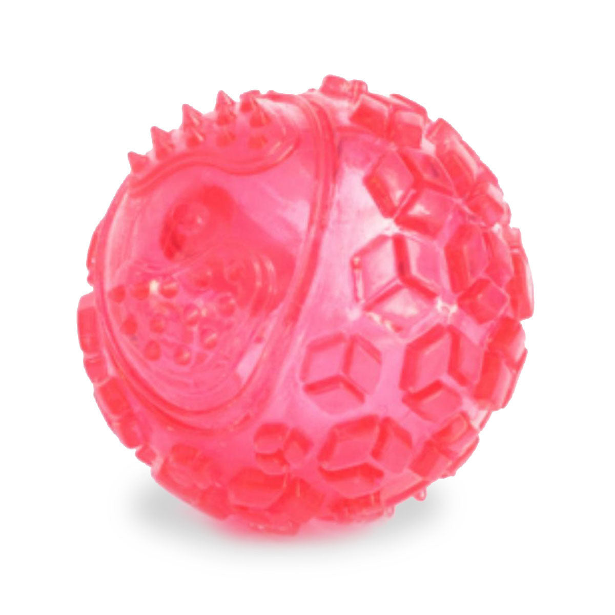 Zippy Paws Tuff Squeaker Ball - Pink Large