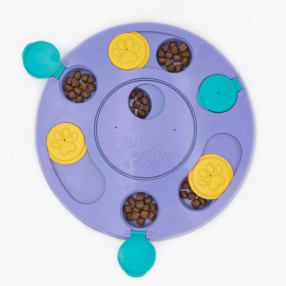 Zippy Paws SmartyPaws Puzzler Feeder Interactive Dog Toy - Purple