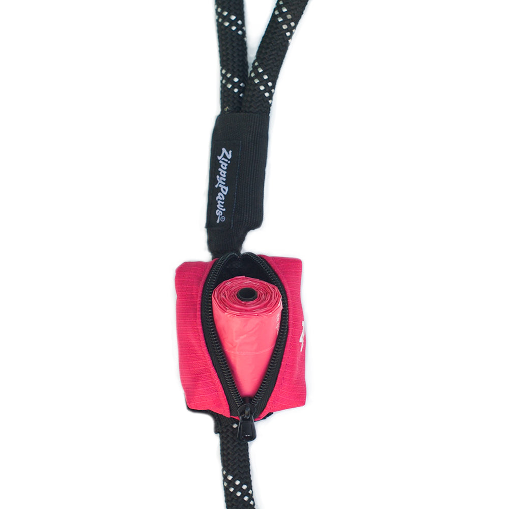 Adventure Leash Poo Bag Dispenser - Hibiscus Pink by Zippy Paws