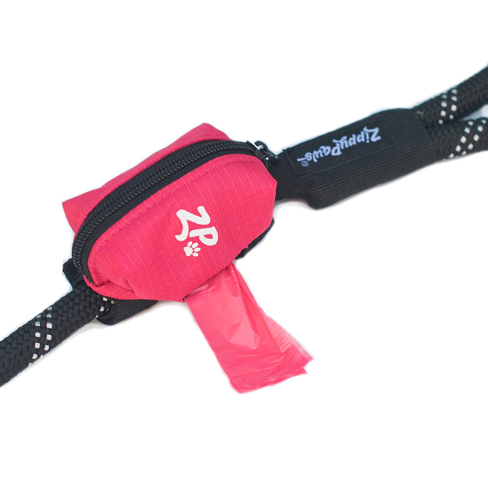 Adventure Leash Poo Bag Dispenser - Hibiscus Pink by Zippy Paws