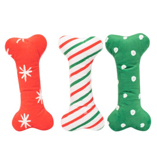 Holiday Patterned Bones - Regular 3-Pack